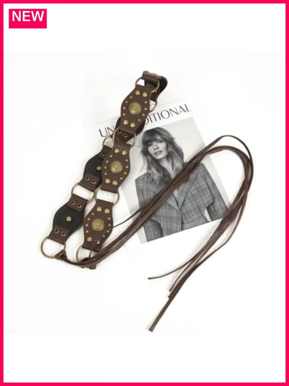 Women's Bohemian Rope Braid Waist Belt Hand Woven Wax PU Leather